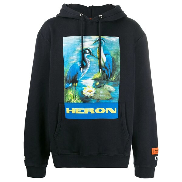 ヘロン プレストン メンズ パーカー・スウェットシャツ アウター Heron パーカー 10488 BLACK