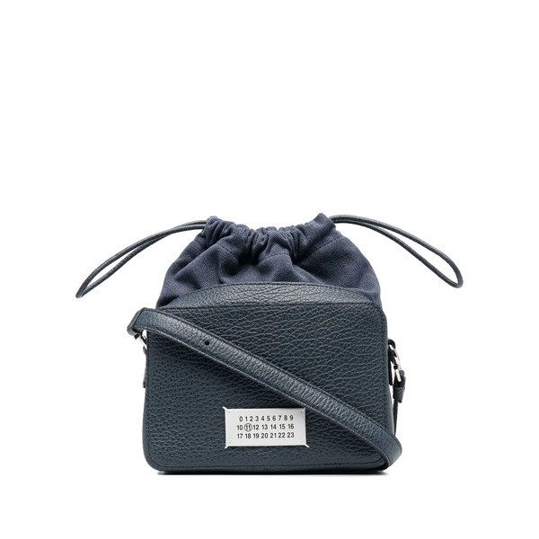 マルタンマルジェラ メンズ ショルダーバッグ バッグ logo-patch grained shoulder bag T6069 SLATE BLUE