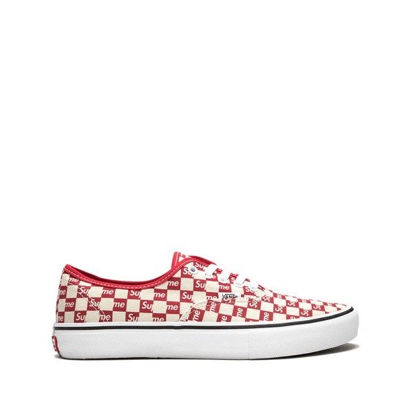 バンズ メンズ スニーカー シューズ x Supreme 'Authentic Pro Supreme Checkered Red' スニーカー RED