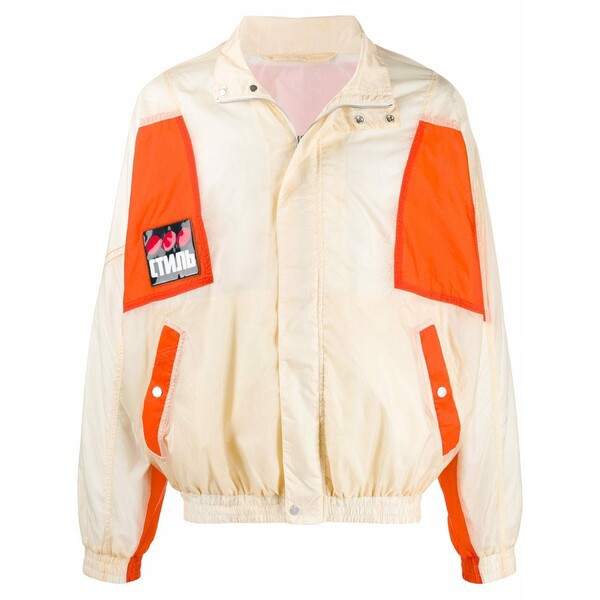 ヘロン プレストン メンズ ジャケット＆ブルゾン アウター ウインドブレーカー 0219 OFF WHITE ORANGE