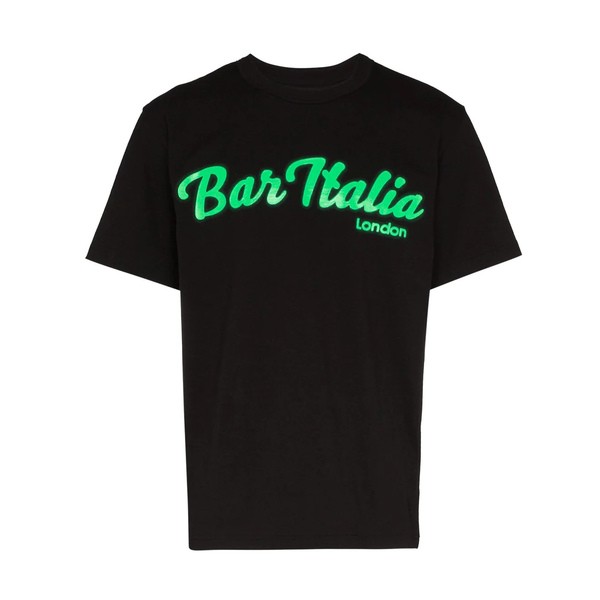 サカイ メンズ Tシャツ トップス Bar Italia Tシャツ 001 BLACK