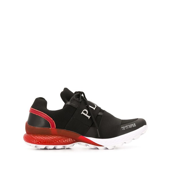 フィリッププレイン メンズ スニーカー シューズ Runner Skull スニーカー 0213 BLACK / RED