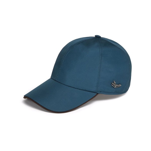 ゼニア メンズ 帽子 アクセサリー logo plaque baseball cap TE1 BLUE