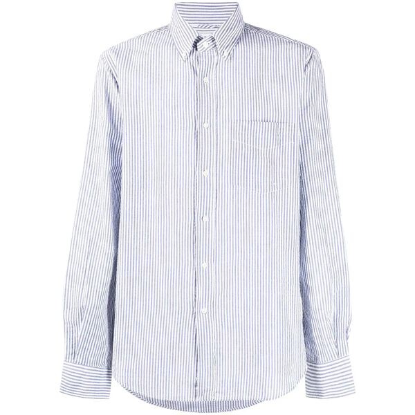 アスペジ メンズ シャツ トップス ストライプ シャツ 34069 LIGHT BLUE STRIPE