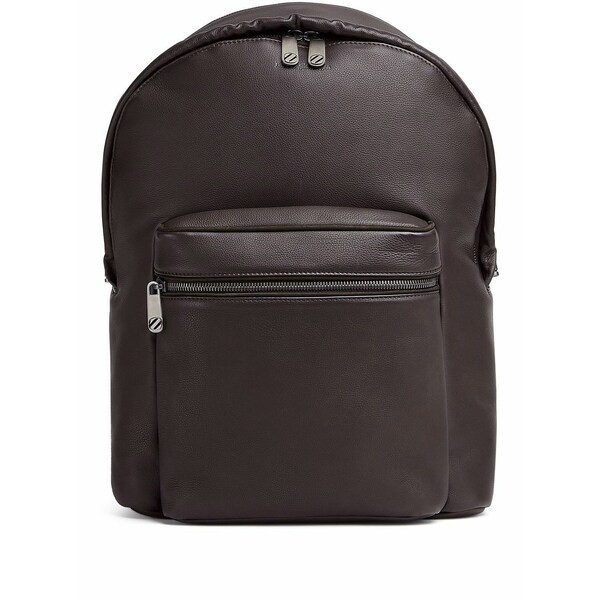 ゼニア メンズ バックパック・リュックサック バッグ zip-fastening leather backpack AMO BROWN