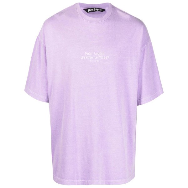 パーム・エンジェルス メンズ Tシャツ トップス ロゴ Tシャツ 3610 LILAC BLACK