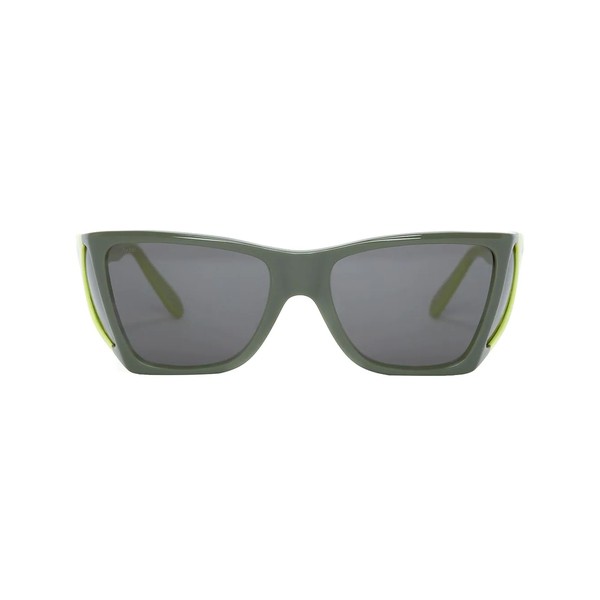 J.W.アンダーソン メンズ サングラス・アイウェア アクセサリー x Persol ワイドフレーム サングラス DARK GREEN/LIGHT GREEN