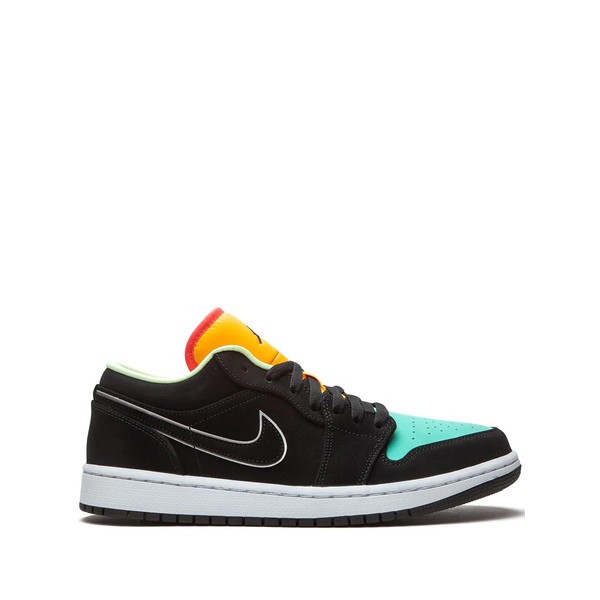 ジョーダン メンズ スニーカー シューズ Jordan 1 Low スニーカー BLACK/BLACK-AURORA GREEN-LASER