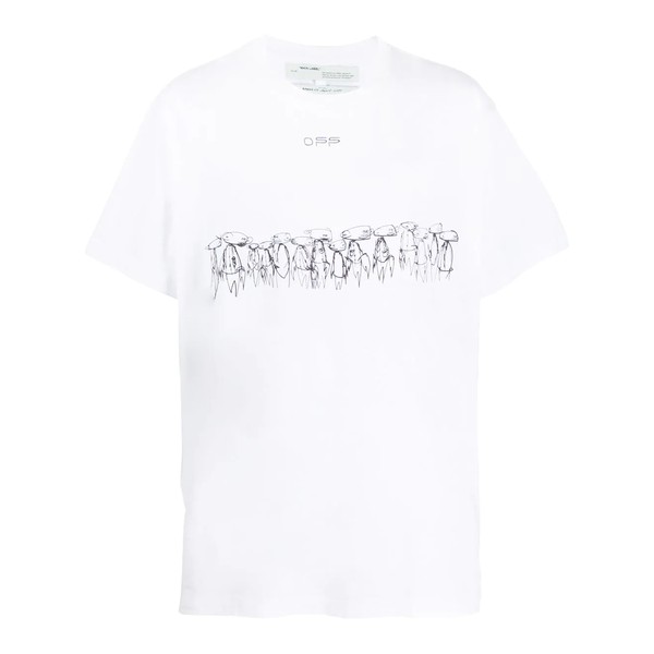 オフホワイト メンズ Tシャツ トップス Futura Atoms Tシャツ 0188 WHITE MULTICOLOR