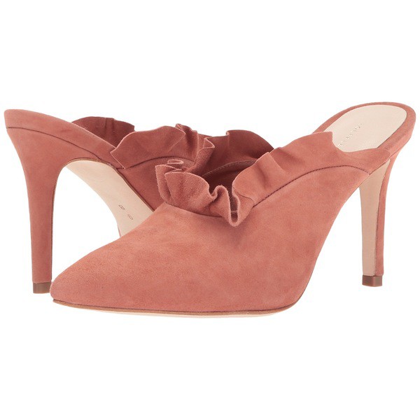 dusty rose suede pumps