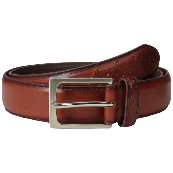 ブランド店 フローシャイム Grain Leather Belt Tan ベルト アクセサリー メンズ With ベルト Full Tail Style With Wing Tip 32mm Saddle Tan 輸入品販売