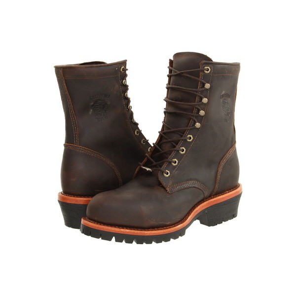 【クーポン対象外】 チペワ メンズ ブーツ&レインブーツ シューズ Apache Steel Toe Logger Chocolate, 三崎町 77c3c332