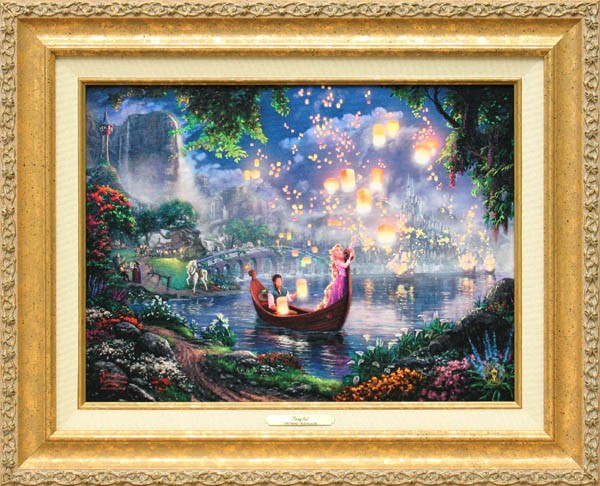 ショッピング公式店 ディズニートーマス キンケード 塔の上のラプンツェル 作品証明書 展示用フック付キャンバスジークレ インテリア アート Disney 絵画インテリア まとめ購入 Ppid Anambaskab Go Id