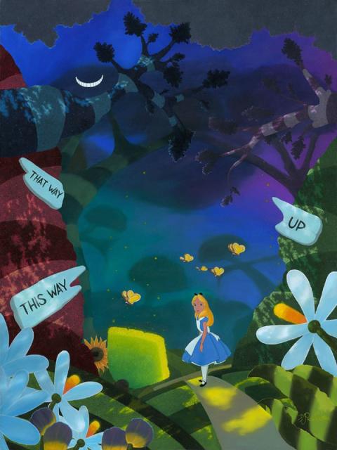 ショップニュース一覧 ディズニー絵画 不思議の国のアリス好奇心旺盛 限定195部 キャンバスジークレ額縁5種展開 作家サイン 作品証明書 展示用フック付 輸入品 超レア Arcenciel Org