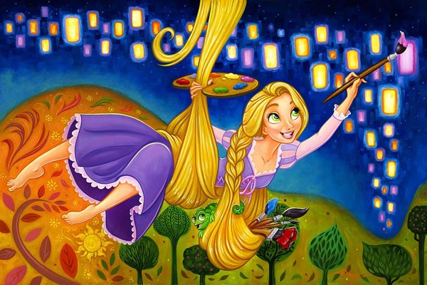 超特価激安 ディズニー絵画 塔の上のラプンツェルペインティング ライト 限定195部 キャンバスジークレ額縁5種展開 作家サイン 作品証明書 展示用フック付 輸入品 販売店舗限定 Ppid Anambaskab Go Id