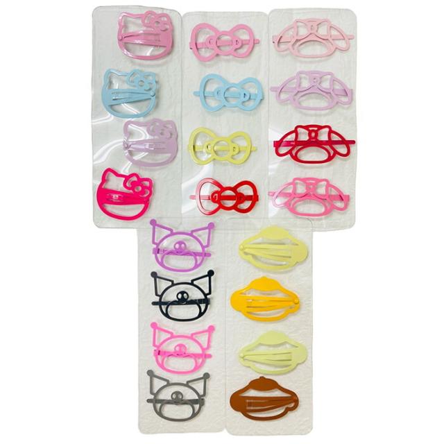 Sanrio彩色髮夾字符頭髮夾子頭髮封閉頭髮配件頭髮安排我的旋律chromi Pomm Phom Phom Prin頭髮套裝夾子頭髮接入髮夾貼pin Pin Patchin鴨子休閒加里特膏藥面部妝化妝 サンリオ カラフル ヘアピン キャラクター ヘアクリップ 髪留め ヘアアクセサリー ヘアアレンジ キティ