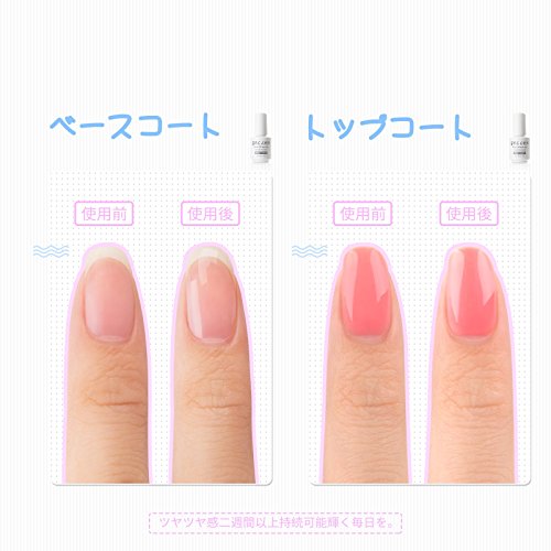 Gellen ジェルネイル Uv Led ベースコート トップコート セット 8mlの通販はau Pay マーケット ショップsby 商品ロットナンバー