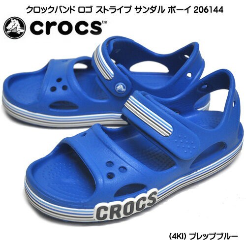 Ruten Japan Crocs Crocs 206144 4ki Classic Clock Band Clog Kids Junior Children Sandals Lightweight Prep Blue Blue クロックス Crocs 206144 4ki 定番 クロック バンド クロッグ キッズ ジュニア 子供 サンダル 軽量 プレップブルー 青