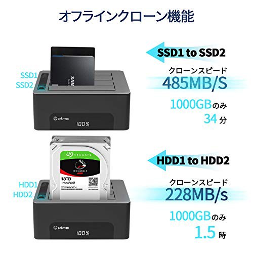 アウトレット送料無料 Hddスタンド Hdd Ssd クローン Dock Ankmax H2u30c 対応 Usb Pcレスでクローン 2 待望の再入荷 Centrodeladultomayor Com Uy