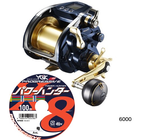 オンラインストア超高品質 シマノ Shimano 19 ビーストマスター 6000peライン8号600mセット よつあみパワーハンター プレグレッシブ 電動リールに糸を巻いてお届け 早割り New Spirit Org Il