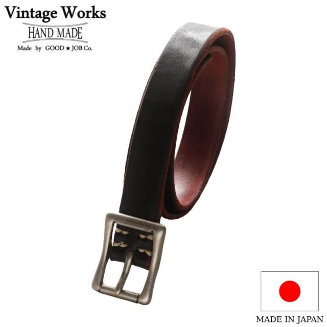 オンラインストア ヴィンテージワークス Vintage Works レザーベルト 5ホール Dh5679 茶芯 Leather Belt 5hole メンズ 日本製 本革ベルト アメカジ プレゼント 国内正規取扱店 Mahavrutta Com