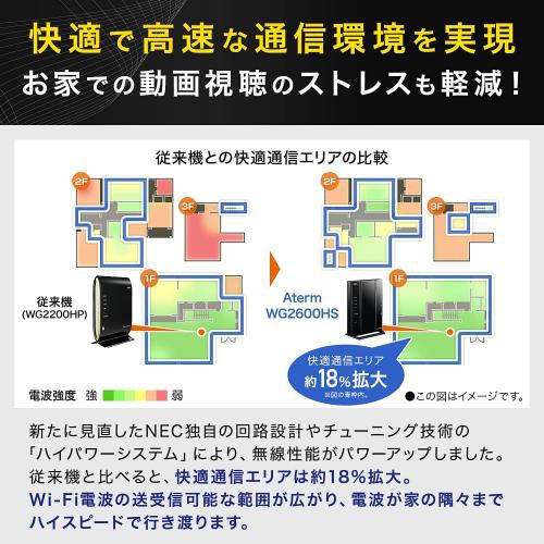 セール通販 NEC PAY マーケット - Bamboo leaf|商品ロットナンバー:508966527 Aterm WG2600HS PA-WG2600HSの通販はau 好評限定品