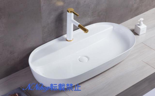 総合ショッピングサイト 大型洗面ボール 高級洗面台 洗面ボウルセット 陶器 手水鉢 手洗器 手洗い鉢 洗面器 蛇口 排水金具付き 正規品正規販売店 Kingscages Com