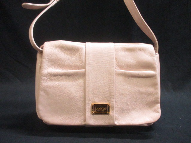 ランバンコレクション LANVIN COLLECTION ショルダーバッグ ベージュ レザー【中古】 ランバンコレクション LANVIN COLLECTION ショルダーバッグ ベージュ レザー【中古】