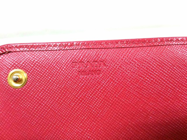 プラダ PRADA 長財布 レディース - ピンク リボン レザー【中古】 プラダ PRADA 長財布 レディース - ピンク リボン レザー【中古】