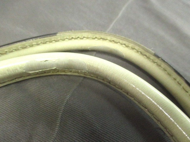 グッチ GUCCI トートバッグ レディース GG柄 197953 カーキ×白 PVC(塩化ビニール)×レザー【中古】 グッチ GUCCI トートバッグ レディース GG柄 197953 カーキ×白 PVC(塩化ビニール)×レザー【中古】
