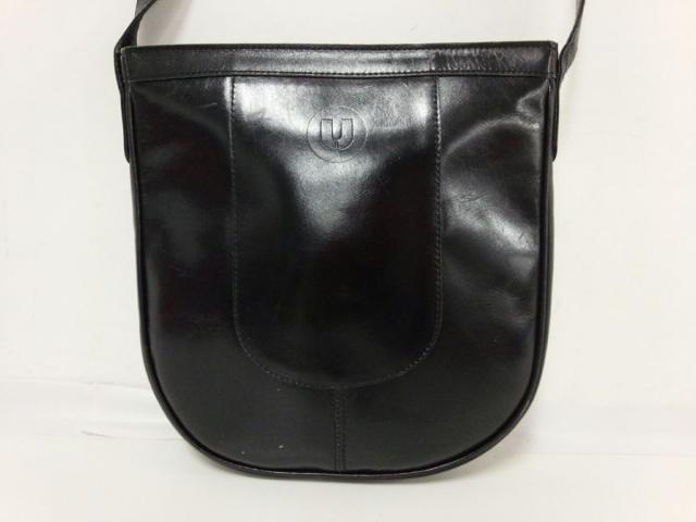 エマニュエルウンガロ emanuelungaro ショルダーバッグ レディース 黒 レザー【中古】 エマニュエルウンガロ emanuelungaro ショルダーバッグ レディース 黒 レザー【中古】