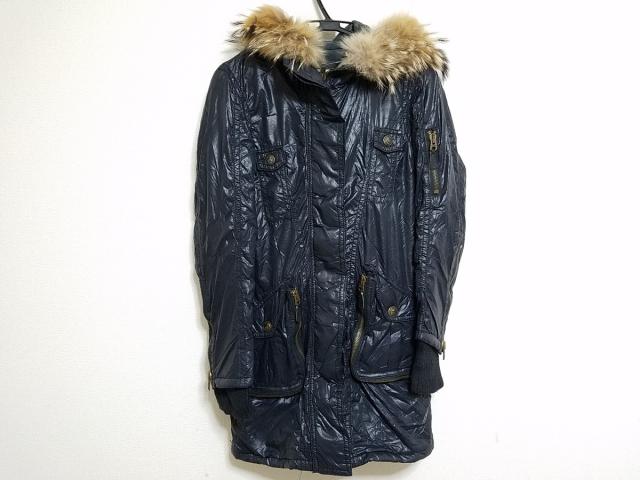 マウジー Moussy コート サイズ1 S レディース 黒 冬物 中古