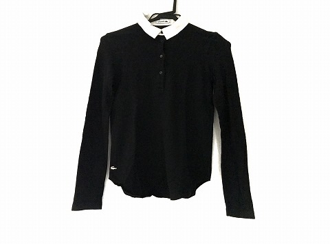 ラコステ Lacoste 長袖ポロシャツ サイズ３６ S レディース 美品 黒 白 中古 の通販はau Wowma ワウマ ブランディア Au Wowma 店 商品ロットナンバー