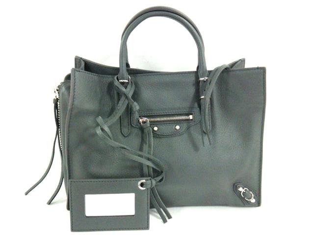 バレンシアガ Balenciaga トートバッグ レディース 新品同様 ペーパーa6 ダークグレー レザー 中古 の通販はwowma ワウマ ブランディア Wowma 店 商品ロットナンバー