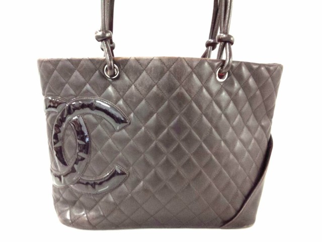 シャネル CHANEL ショルダーバッグ レディース カンボンライン ダークブラウン ラムスキン×エナメル(レザー)【中古】の通販はau Wowma!(ワウマ) - ブランディア au Wowma!店|商品ロットナンバー:373026353 シャネル CHANEL ショルダーバッグ レディース カンボンライン ダークブラウン ラムスキン×エナメル(レザー)【中古】の通販はau Wowma!(ワウマ) - ブランディア au Wowma!店|商品ロットナンバー:373026353