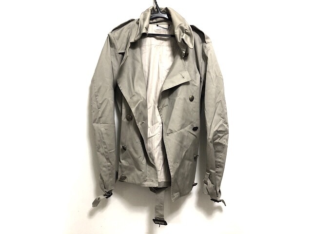 人気top フランシストモークス Francist Mor K S トレンチコート サイズ3 サイズ3 L メンズ グレーベージュ 春 グレーベージュ Pay 秋物 シルバーレザーのアジアンアーツ 7fa6f5d1 Merrilyorsini Com