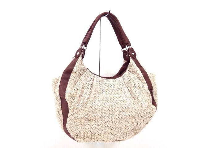 イザック Y Saccs トートバッグ レディース ベージュ 黒 天然繊維 合皮 中古 の通販はau Wowma ワウマ ブランディア Au Wowma 店 商品ロットナンバー