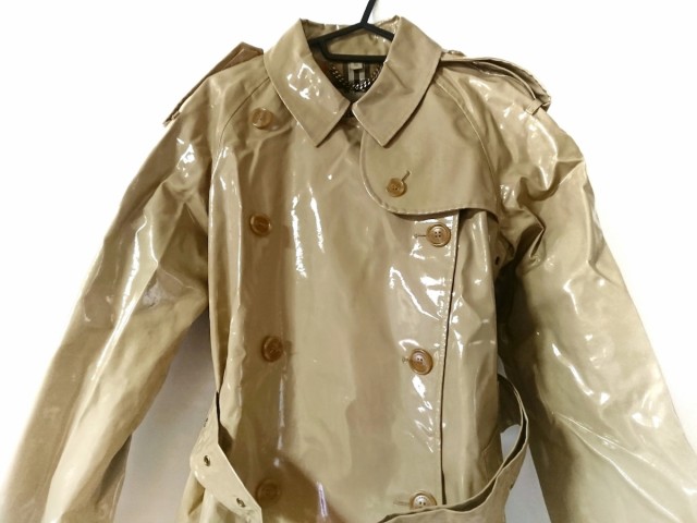 【オンライン限定商品】 バーバリー トレンチコート サイズ36 S レディース 美品 4066289 ベージュ ラミネート加工/ラグランスリーブ/春・秋物【】20200130, ファッションデザイナー e46367e3