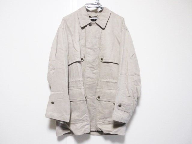 アクアスキュータム Aquascutum コート メンズ グレー マルチ 春 秋物 内側チェック柄 中古