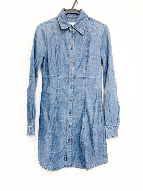 ディーゼル Diesel ワンピース サイズs レディース 美品 ネイビー ライトブルー シャツワンピ デニム 中古 の通販はau Wowma ワウマ 還元祭クーポン利用対象ショップ ブランディア Au Wowma 店 商品ロットナンバー
