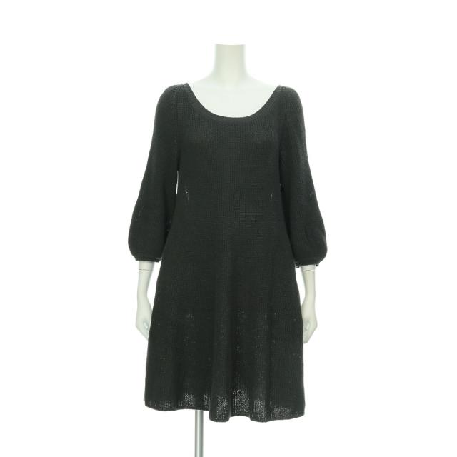 フォクシー Foxey ワンピース サイズs レディース ブラック系 ニットワンピ コットン50 リネン50 中古 15の通販はau Pay マーケット ブランディア Au Pay マーケット店 商品ロットナンバー