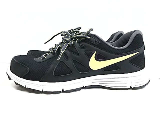 ナイキ Nike スニーカー メンズ レボリューション 2 035 黒 ライトグリーン コットン エナメル レザー 中古 0214の通販はau Wowma ワウマ ブランディア Au Wowma 店 商品ロットナンバー