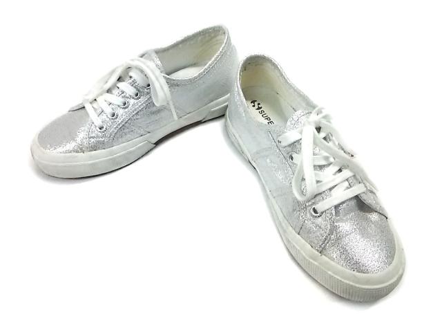 スペルガ Superga スニーカー レディース シルバー コットン 中古 0116の通販はau Wowma ワウマ ブランディア Au Wowma 店 商品ロットナンバー