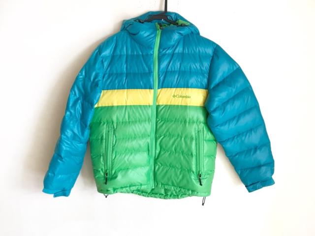 コロンビア Columbia ダウンジャケット サイズm メンズ ブルー グリーン イエロー 冬物 中古 0107の通販はau Pay マーケット ブランディア Au Pay マーケット店 商品ロットナンバー