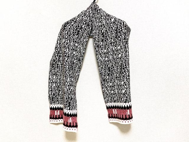 アイスバーグ Iceberg マフラー レディース 美品 黒 白 ピンク ウール レーヨン ポリエステル 中古 0917