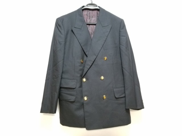 アクアスキュータム Aquascutum ジャケット メンズ 美品 黒 肩パッド