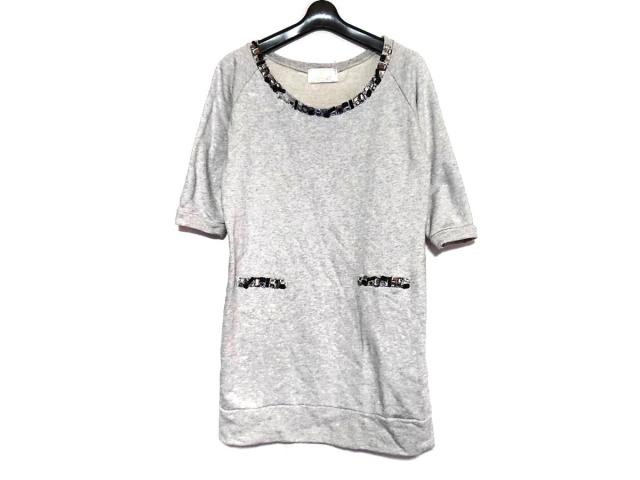 レディ Rady ワンピース サイズf レディース グレー マルチ ビジュー ニット 中古 0314の通販はau Wowma ワウマ ブランディア Au Wowma 店 商品ロットナンバー