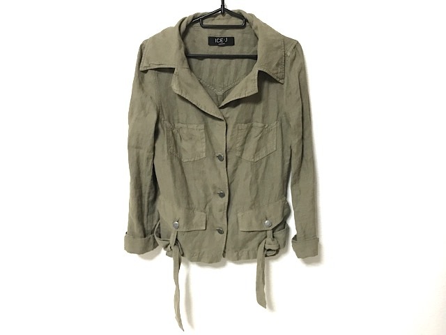 アイスバーグ Iceberg ブルゾン レディース カーキ 春 J 08 中古 Ice 海外輸入 秋物