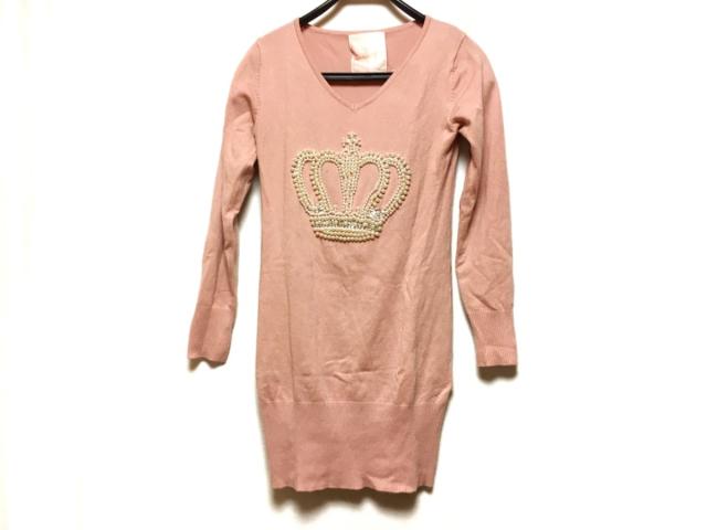 レディ Rady ワンピース レディース ピンクベージュ ニット フェイクパール 中古 0503の通販はau Pay マーケット ブランディア Au Pay マーケット店 商品ロットナンバー