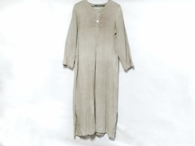 フォグリネンワーク Fog Linen Work Flw ワンピース レディース ベージュ Vネック 長袖 マキシ丈 中古 0304の通販はau Pay マーケット ブランディア Au Pay マーケット店 商品ロットナンバー